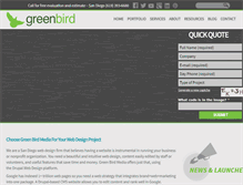 Tablet Screenshot of greenbirdmedia.com